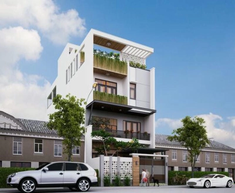 mẫu nhà vuông 4 phòng ngủ sắp xếp khoa học thoải mái