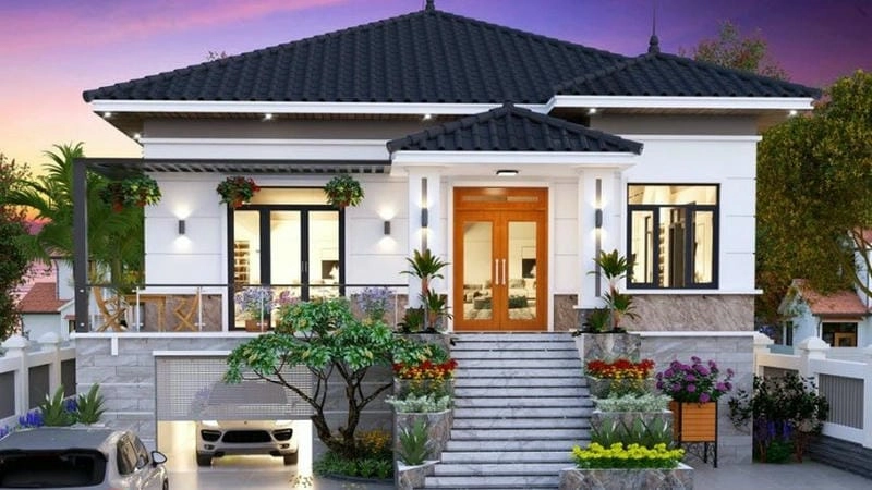 các mẫu nhà vuông 1 tầng lựa chọn đa dạng cho nhu cầu