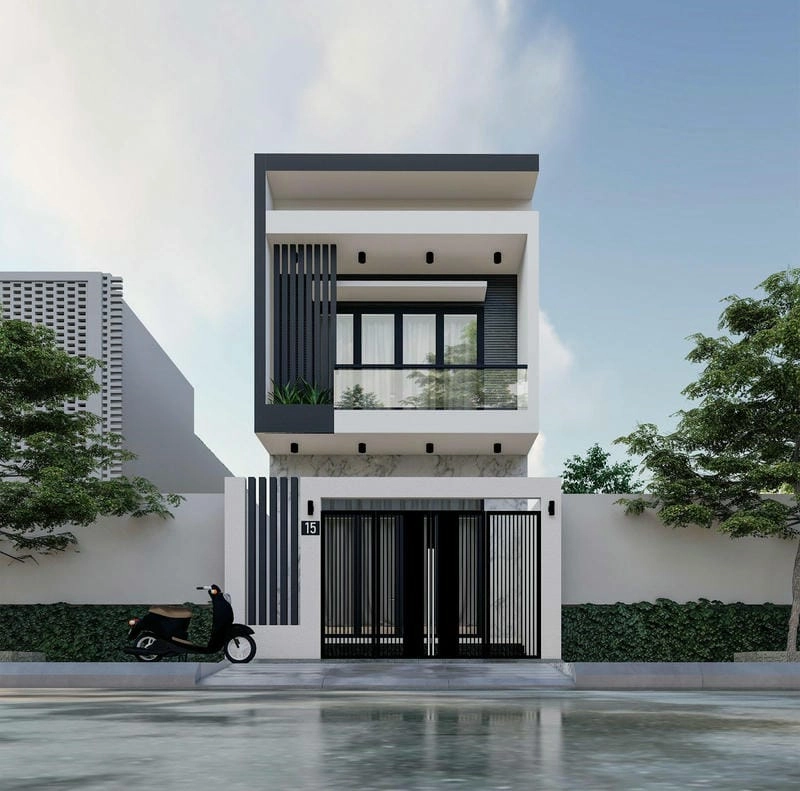 mẫu nhà vuông 2 tầng đẹp 2020 thiết kế được yêu thích hiện nay