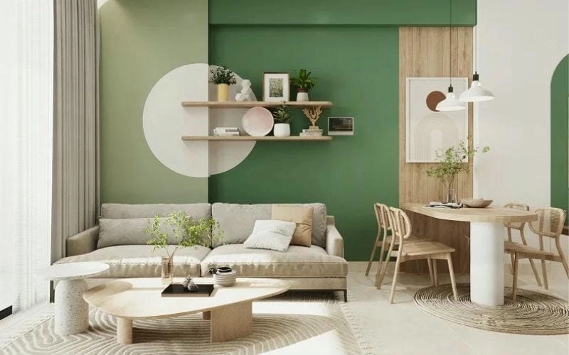 màu xanh lá sơn nhà lựa chọn tinh tế mẫu sơn nhà màu xanh đẹp