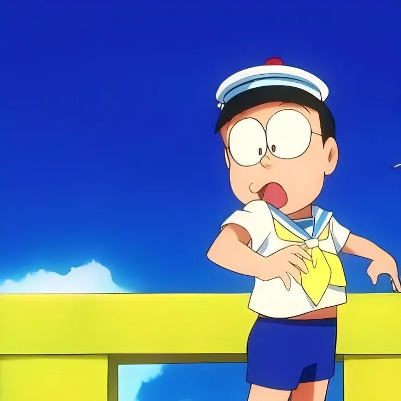 Ảnh nền siêu đáng yêu từ hình nền Nobita cute