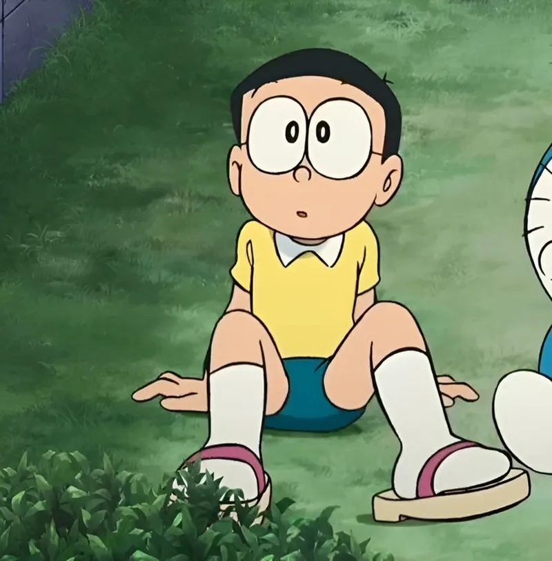Đúng chất Nobita với hình anime Nobita cực dễ thương