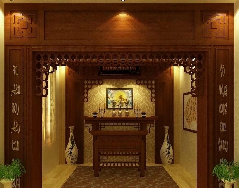 Phù hợp phong thủy với cách bố trí phòng thờ nhà cấp 4
