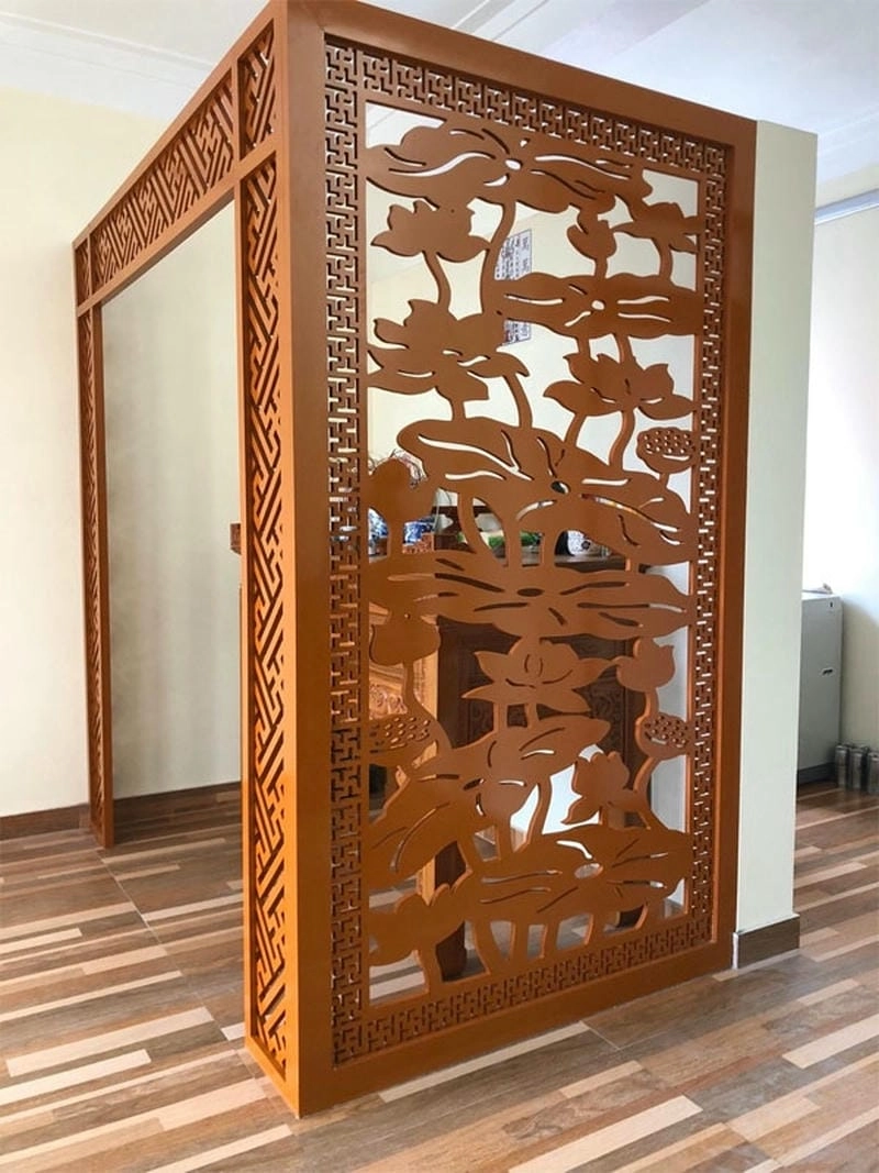Giải pháp vách ngăn bàn thờ nhà chung cư tiện dụng