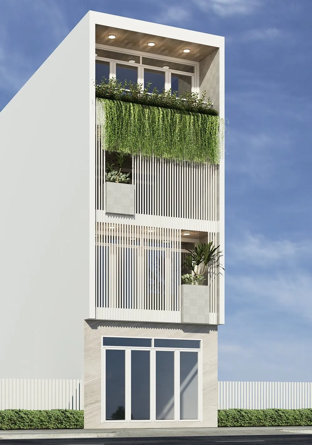 Ngắm nhìn mẫu nhà phố hai mặt tiền đẹp