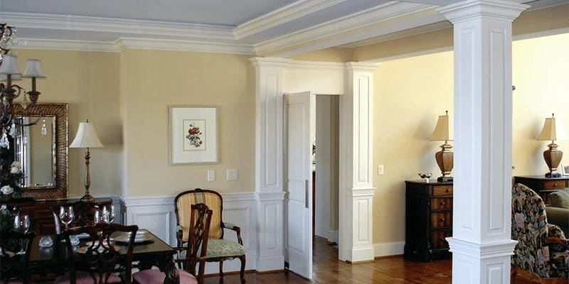 mẫu cột vuông cột nhà đẹp tạo điểm nhấn cho những mẫu cột nhà vuông