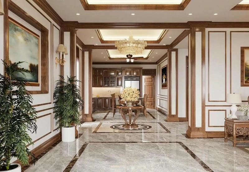 mẫu trần nhà xi măng đẹp chắc chắn thẩm mỹ cao