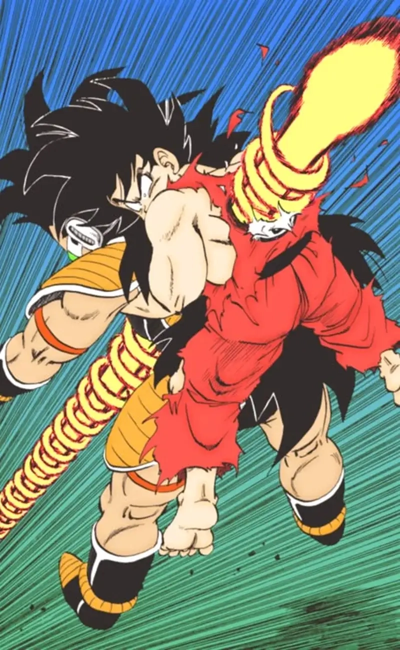 Cuộc chiến mạnh mẽ giữa Vegeta Nappa and Raditz trong Dragon Ball Z