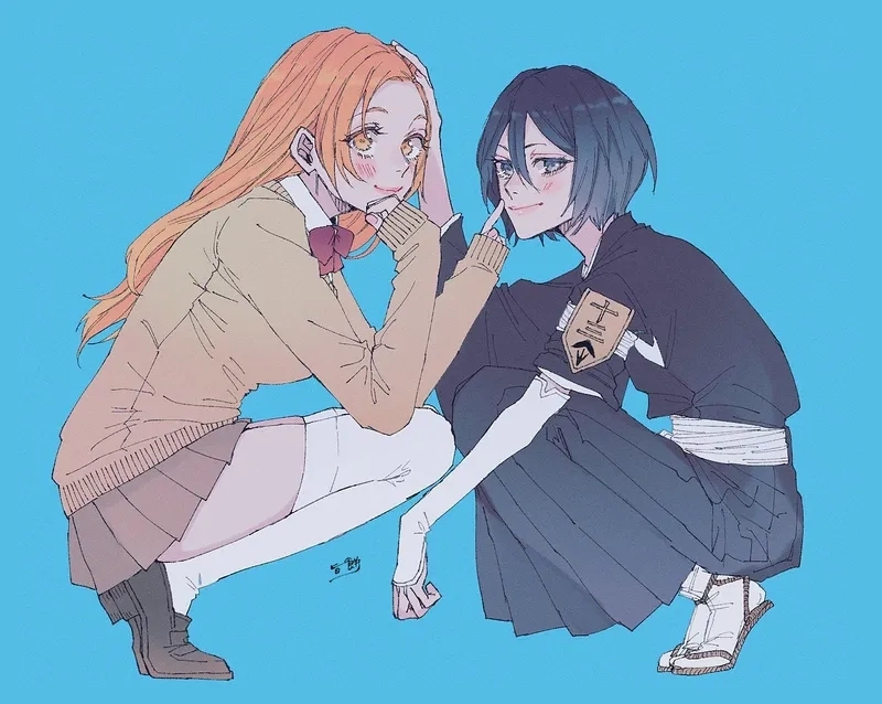 Tạo hình chiến đấu của Rukia and Ichigo cực kỳ mãn nhãn