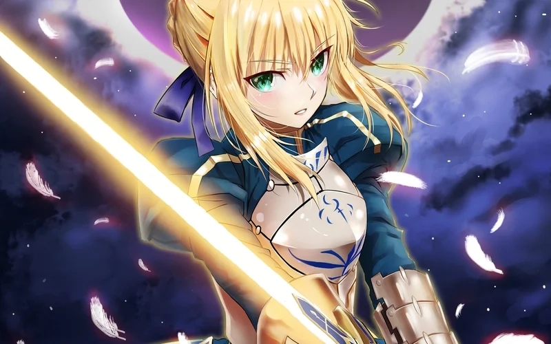 Saber là nữ kiếm sĩ nổi tiếng trong vũ trụ Fate với thanh kiếm Excalibur