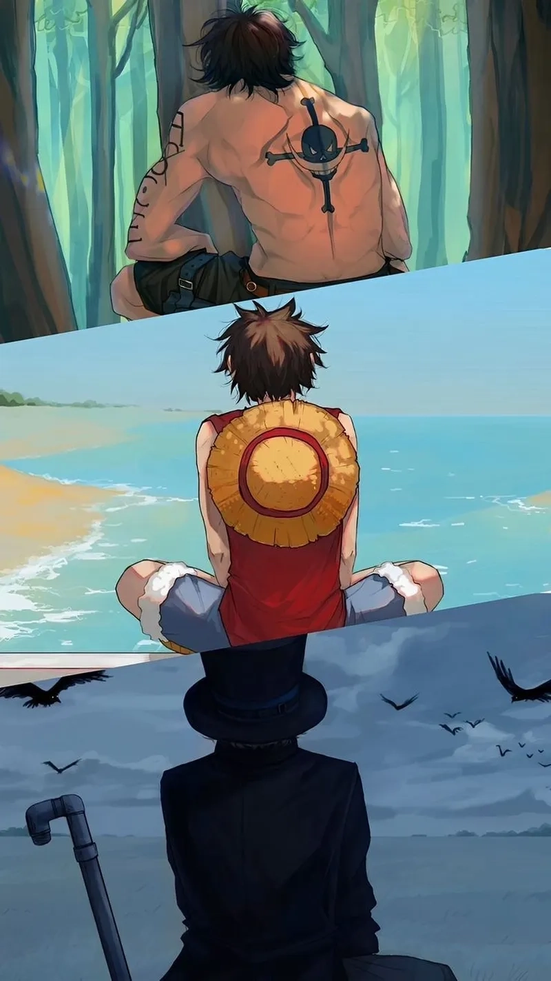 Fanart Ace Sabo x Luffy dj phong cách đặc biệt