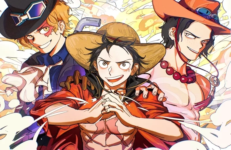 Khoảnh khắc đặc biệt của One Piece Luffy Sabo Ace