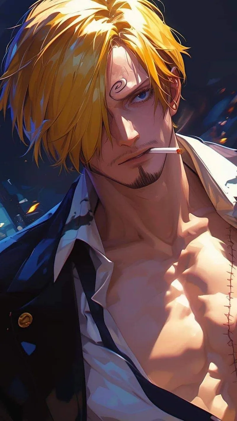 Phong thái chiến đấu cực ngầu của Sanji ngầu lòi