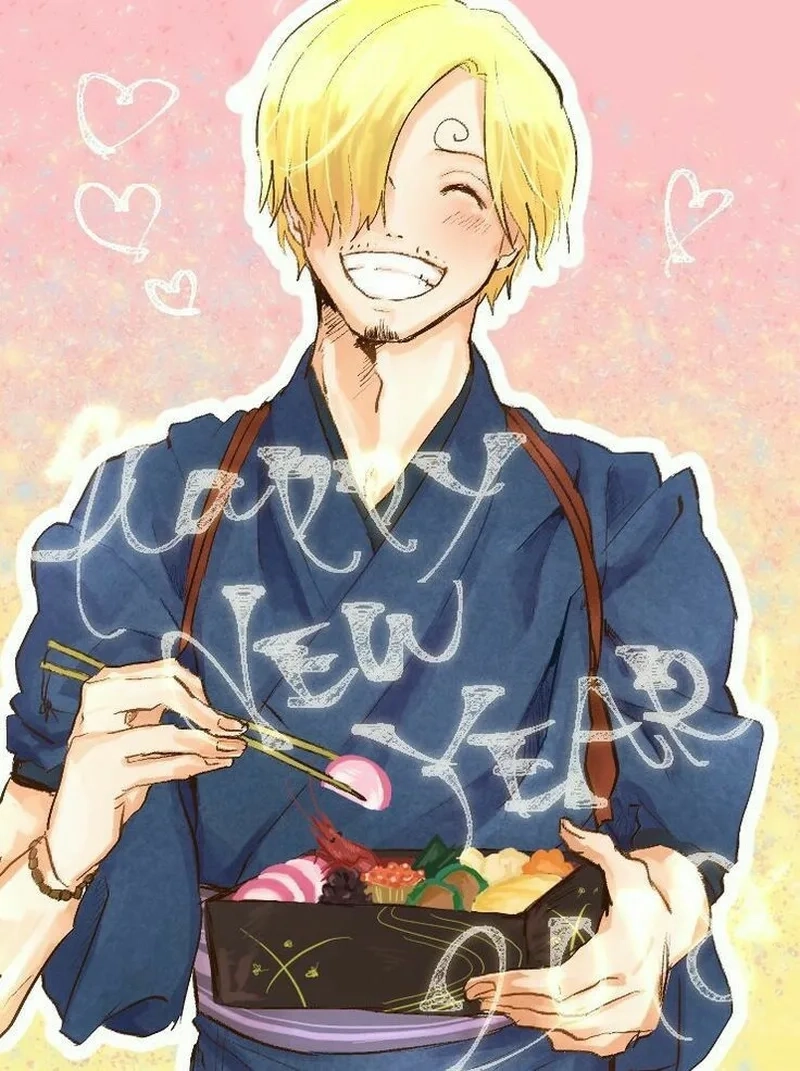 Mái tóc xoăn quyến rũ đặc trưng của Sanji hair