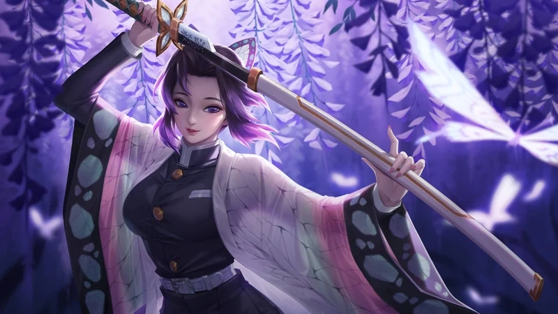 Kochou Shinobu 18 là phiên bản fanart với phong cách trưởng thành, quyến rũ và sang trọng
