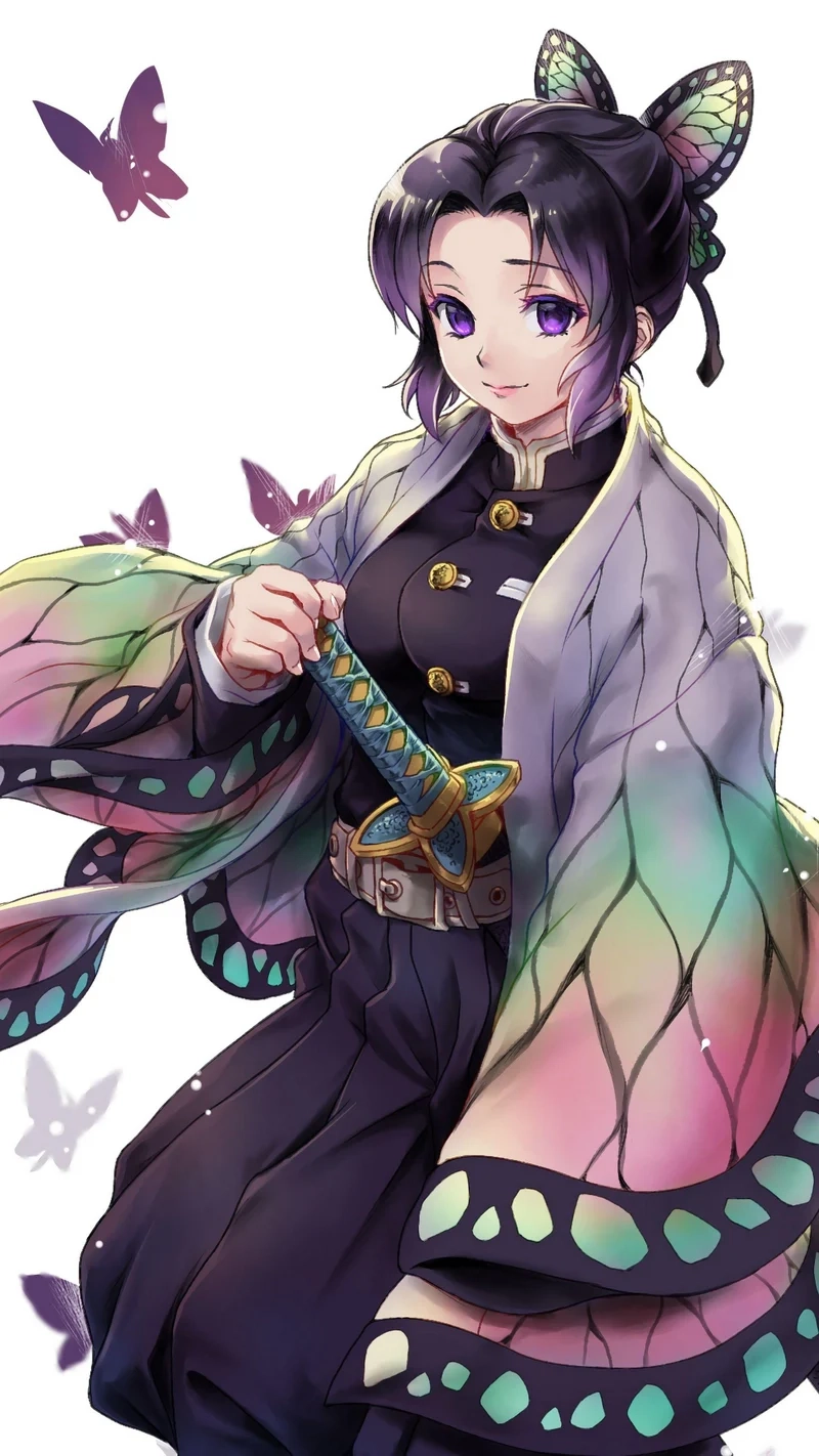 Ảnh Kimetsu Yaiba Shinobu thường là những cảnh cô xuất hiện cùng Trùng Độc hay chiến đấu cùng các Trụ Cột
