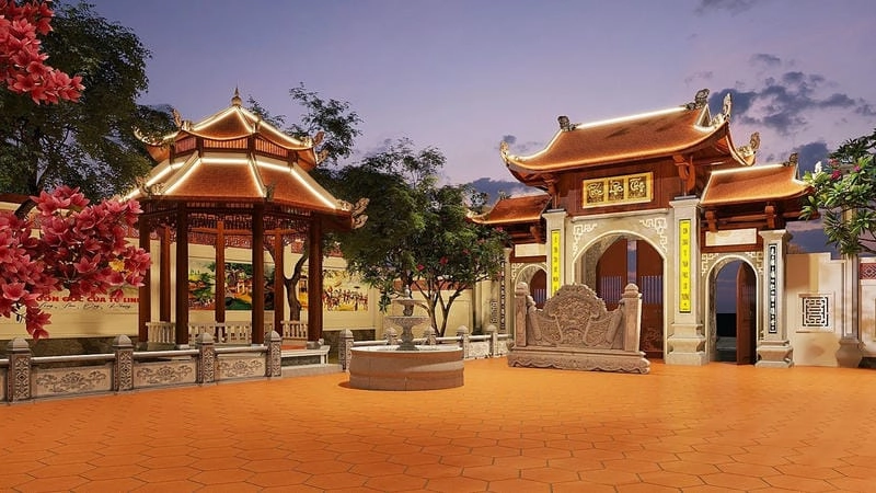 mẫu nhà ở kết hợp nhà thờ thiết kế hài hòa tiết kiệm