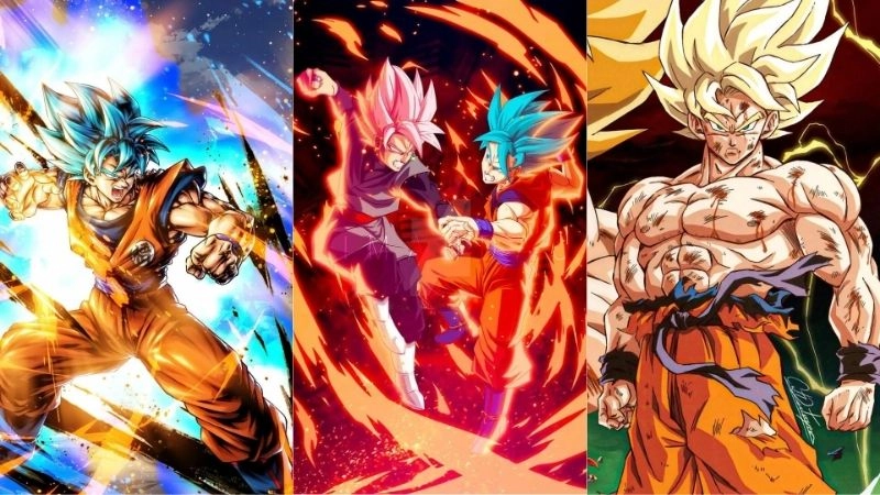 Son Goku được thể hiện cuốn hút với phong cách siêu saiyan