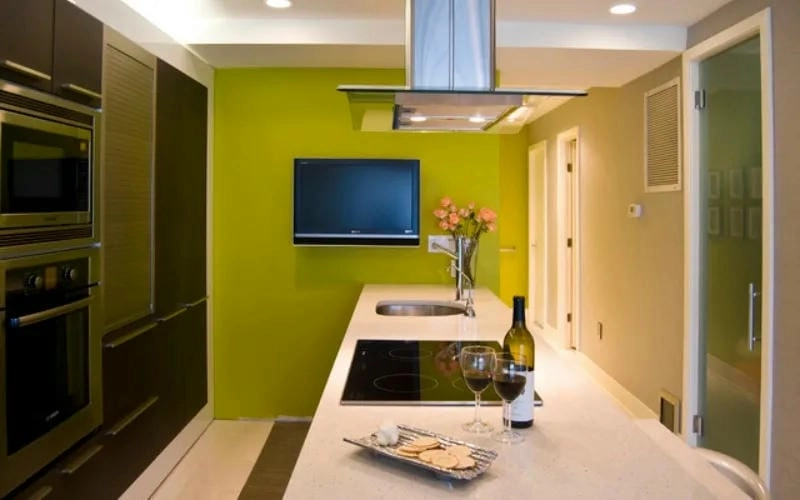 mệnh mộc sơn nhà màu xanh lá cây nhạt phù hợp mẫu sơn nhà xanh