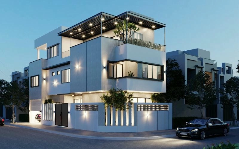 sơn nhà màu xám phối với màu gì ý tưởng hay cho mẫu sơn nhà màu xám