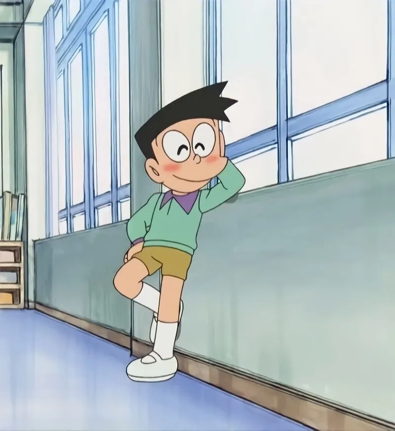 Thần thái nổi bật trong hình ảnh Suneo