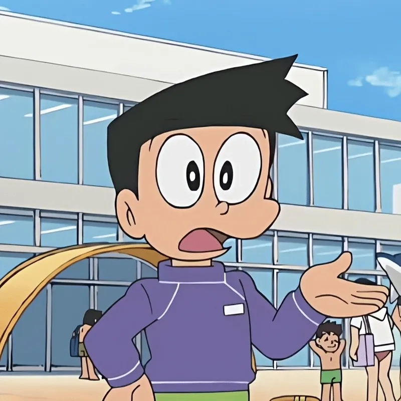 Phong cách mạnh mẽ không thể bỏ qua từ hình Suneo ngầu