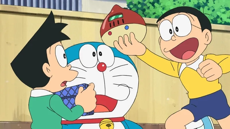 Những khoảnh khắc đáng nhớ của cả nhóm trong Nobita Doraemon Shizuka Chaien Suneo