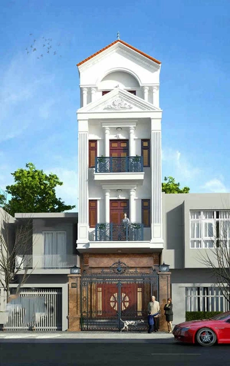 cách phối màu sơn mặt tiền nhà ống làm đẹp những mẫu sơn nhà ống