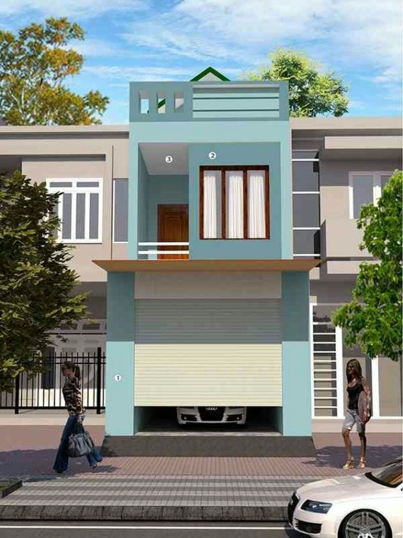 mẫu sơn mặt tiền nhà lựa chọn trong những mẫu sơn nhà ống