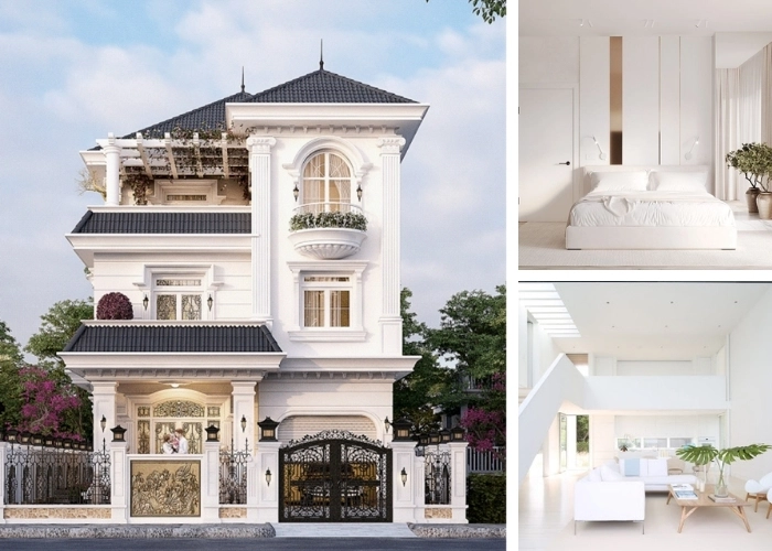 Top mẫu sơn nhà màu trắng - Vẻ đẹp tinh khôi, sang trọng