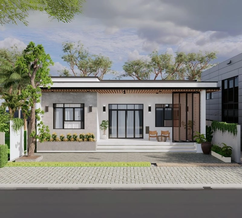 Khám phá mẫu nhà 400 triệu 1 tầng tiện nghi sáng