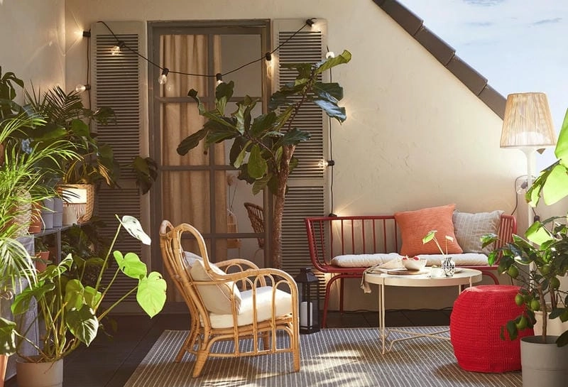 Sáng tạo với thiết kế cây cảnh ban công