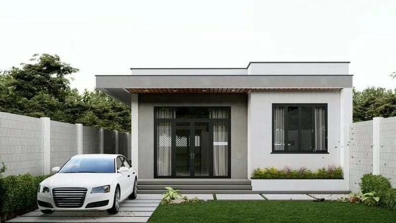 Mẫu mới thiết kế nhà cấp 4 rộng 7m dài 10m