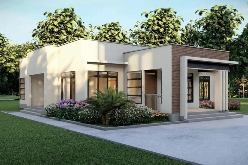 Ngắm nhìn mẫu nhà mái bằng đẹp nhất tinh tế cuốn hút