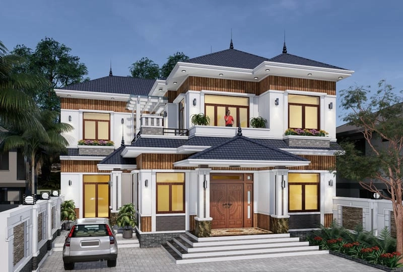 Xu hướng mẫu nhà ngang đẹp tối ưu công năng 2025