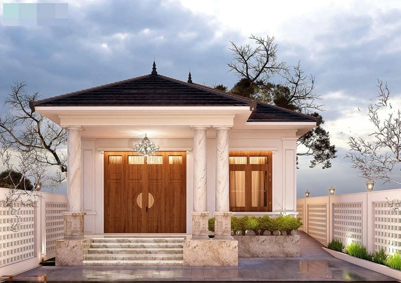 Nhà cấp 4 ngang 6m 2 phòng ngủ lý tưởng cho gia đình trẻ