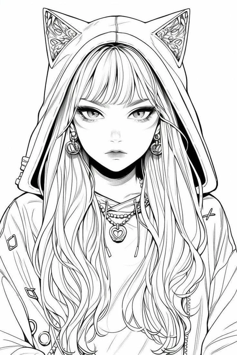 Gợi ý đẹp cute tranh tô màu 12 cung hoàng đạo nữ chibi