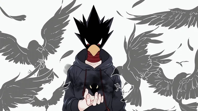 Tokoyami mask là mặt nạ chim đặc trưng của nhân vật