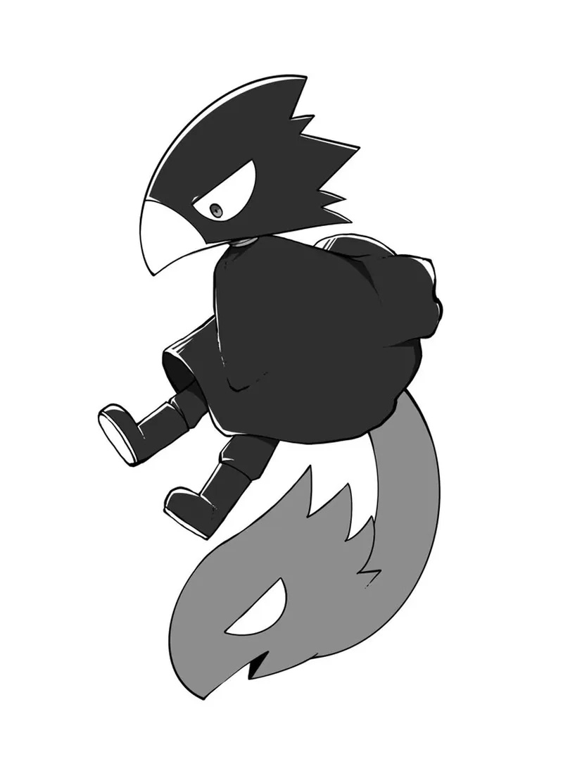 Tokoyami chibi phiên bản nhỏ gọn và đáng yêu được nhiều fan yêu thích