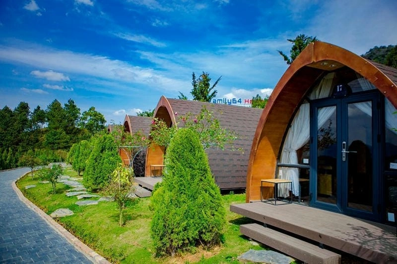 Thiết kế đôi ấn tượng trong mẫu nhà homestay 2 nhỏ đẹp