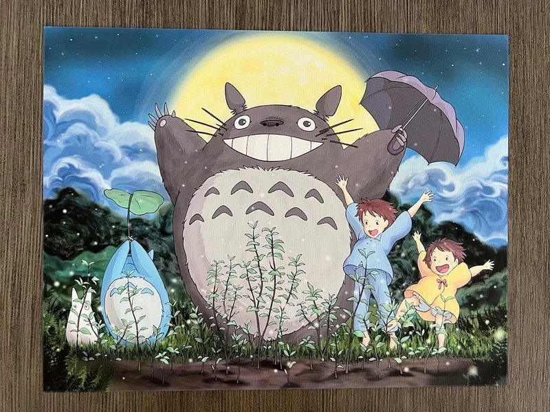 Ảnh hình nền Totoro cute mang lại cảm giác thư giãn dễ chịu