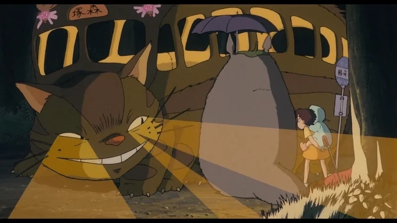 Totoro poster cổ điển với phong cách Ghibli đặc trưng