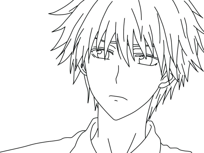 Tranh tô màu anime nam ngầu cực chất và độc đáo
