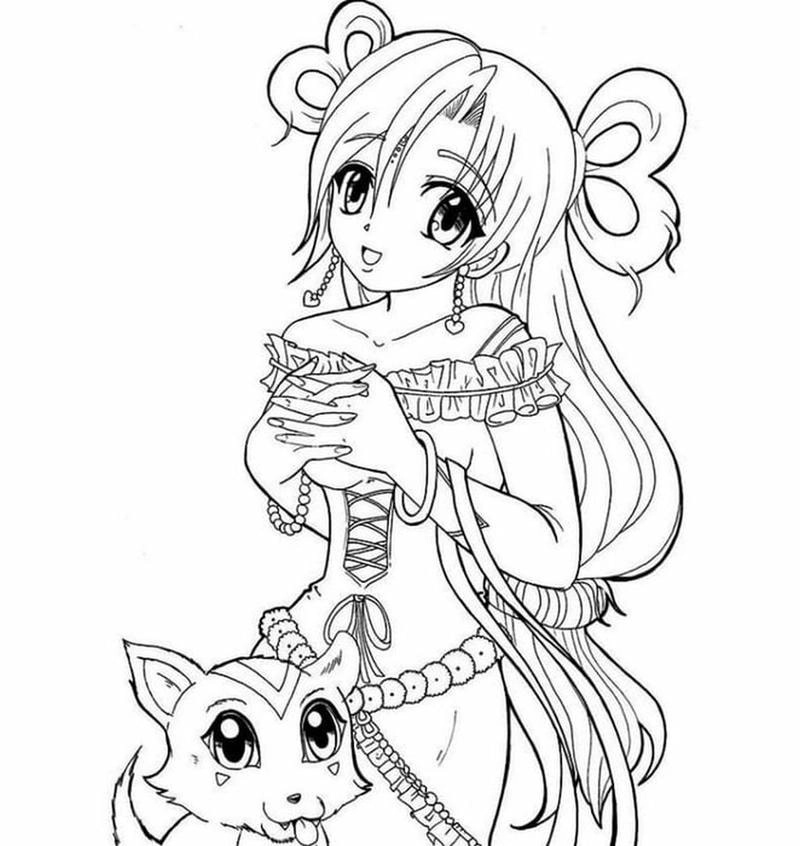 Bộ sưu tập tranh tô màu anime nữ đẹp mê hồn mới nhất