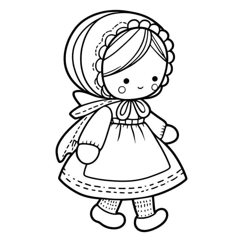 Khám phá chibi paper doll búp bê giấy tô màu dễ thương