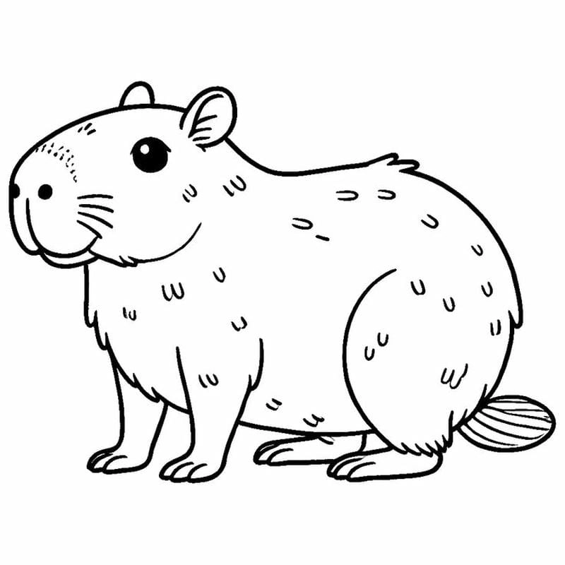 Capybara tô màu cho bé thỏa sức phát triển tài năng vẽ