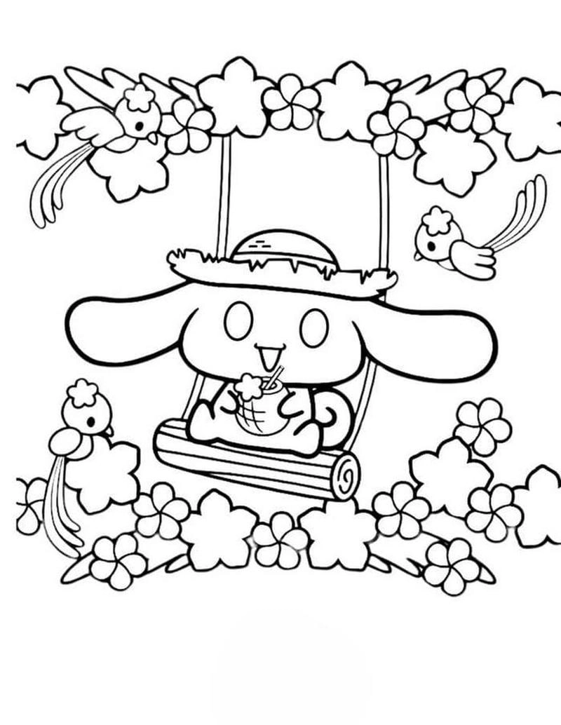 Khám phá tô màu hình vẽ cinnamoroll đáng yêu cho bé