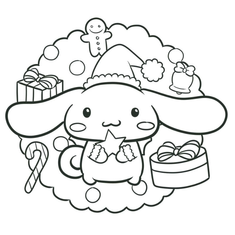 Khám phá coloring pages tranh tô màu cinnamoroll cho bé