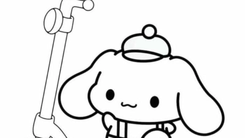 Tô màu cinnamoroll tô màu cinnamon siêu cute cho bé