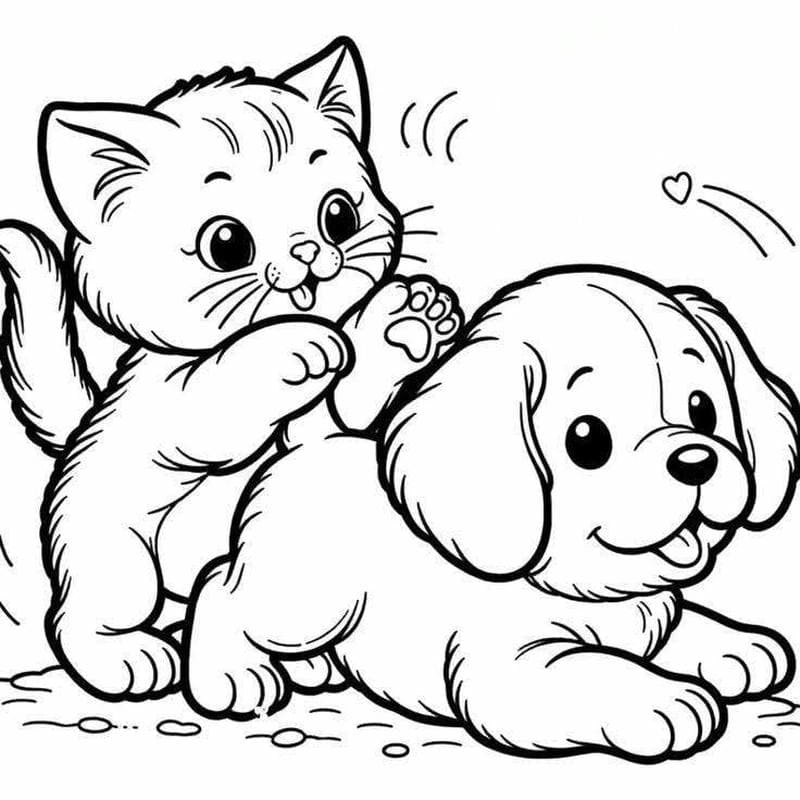 Thỏa sức tô hình ảnh con chó tô màu đáng yêu